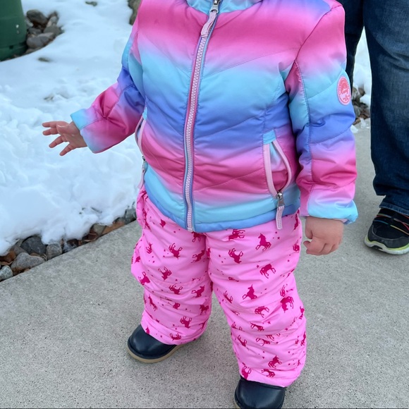 London Fog Unicorn Snow Bib & Gerry Fleece lined Jacket EUC - Picture 2 of 8